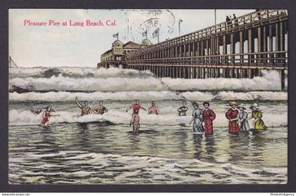 Postcard, United States, California, Pleasure Pier at Long Beach