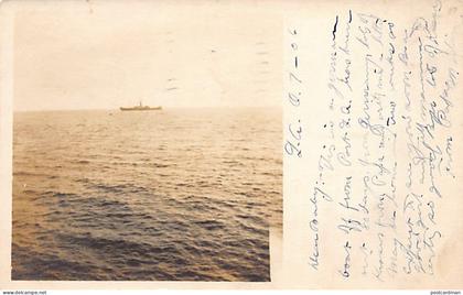Usa - LOS ANGELES (CA) German ship off Port Los Angeles - REAL PHOTO Year 1906