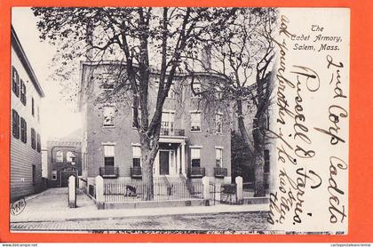 1683 (•◡•) Rare SALEM MA-Massachusetts U.S.A @ The Cadet ARMORY 1906 Russel PARRIS à Hélène PRADES Mazamet- M-V 1606