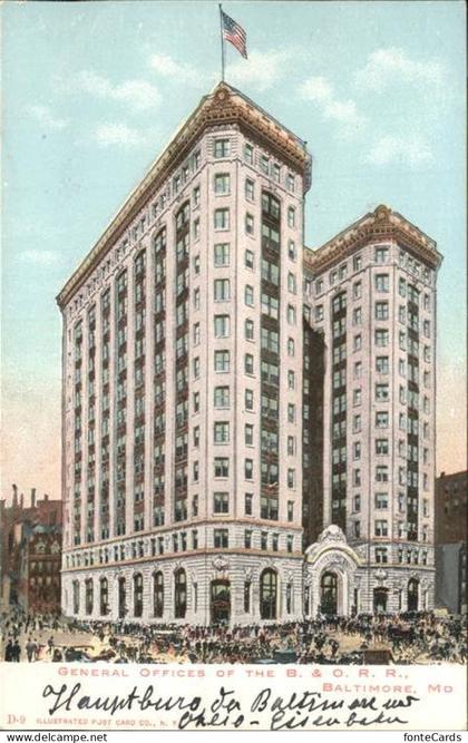Baltimore Maryland General Offices of the Baltimore & Ohio R R