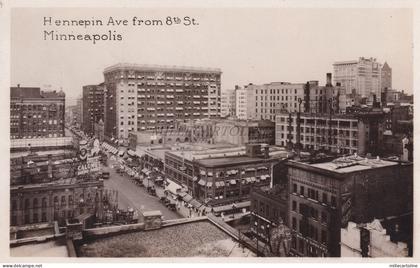 MINNESOTA - Minneapolis - Hennepin Ave from 8th St - Grogan Photo postcard