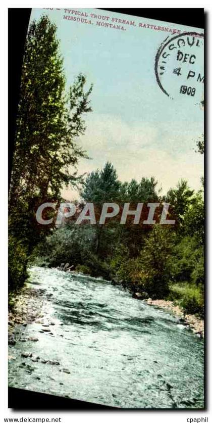 CPA Typical Trout Stream Rattlesnaee Missoula Montana