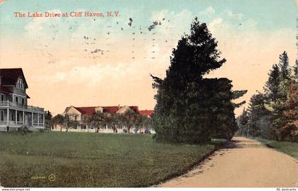 B512 US 1908 Lake District at Cliff Haven New York vintage postcard