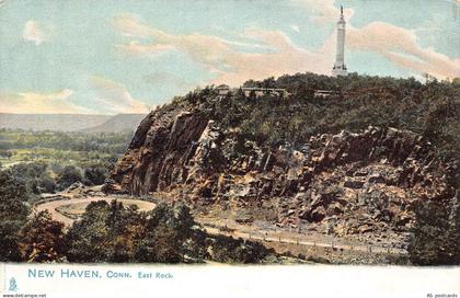 B525 US New Haven Connecticut East Rock vintage postcard