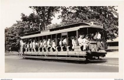 Connecticut Railway Whitney Avenue New Haven Train Tram WW2 USA Postcard