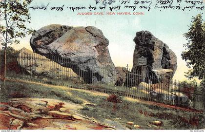 US Connecticut Judges Cave New Haven 1907 vintage postcard B957