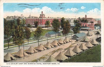 [-15%] ETATS UNIS - Virginia - Newport News - Calvary camp and warwick hotel - Carte postale ancienne