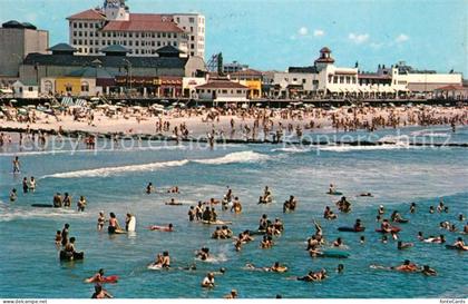 Ocean City New Jersey Panoramic view of Ocean Beach and Skyline