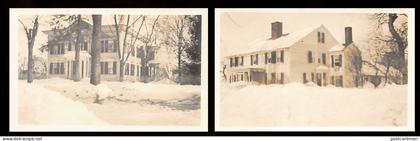 Usa - NORTHAMPTON (MA) The Oldest House in Northampton - Set of 2 Real Photo Postcards - Year 1920