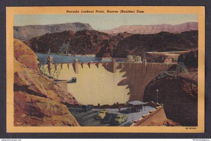 Postcard, United States, Boulder City NV, Nevada Lookout Point, Hoover Dam