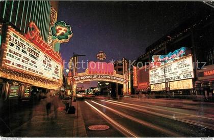 Reno Nevada Reno Arch Fitzgeralds Casino Hotel at night
