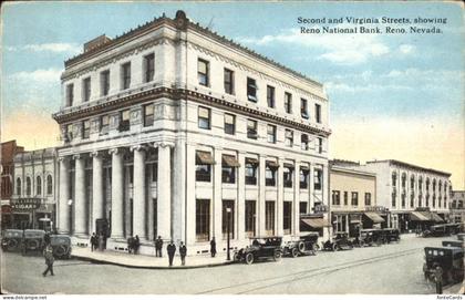 Reno Nevada Reno National Bank mit div.Oldtimer