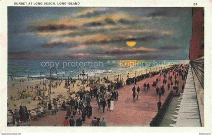 Long Island City New York USA Sunset at Long Beach