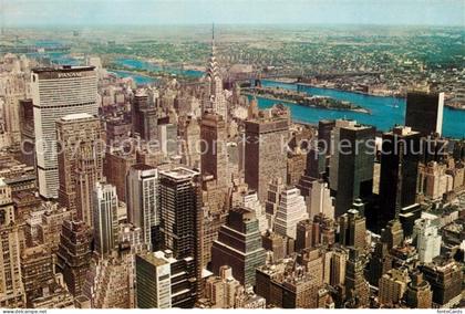 New York City Empire State Building Pan Am Building Chrysler Building East River