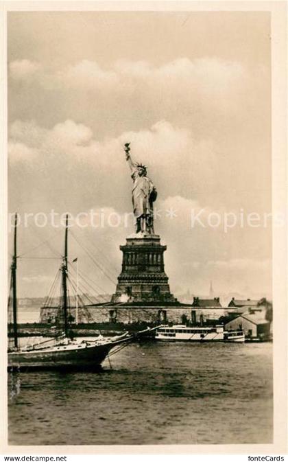 New York City Freiheitsstatue Norddeutscher Llyod Bremen Schifffahrtsgesellschaf