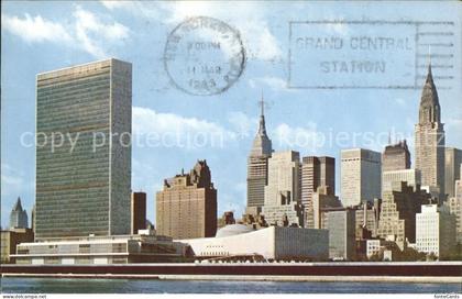 New York City United Nations Building Skyline Empire State Building