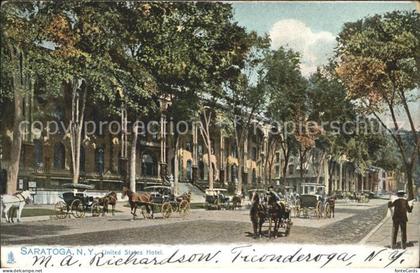 Saratoga Springs United States Hotel Horses Pferdekutsche