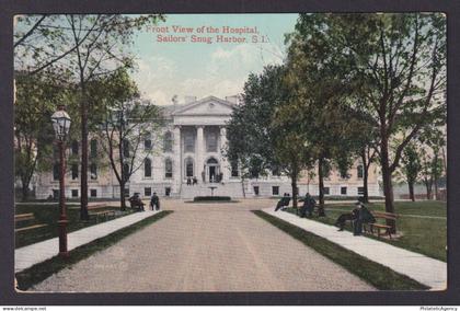 Vintage postcard USA Staten Island NY Sailors Snug Harbor Hospital View