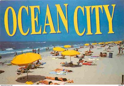 Carte Postale - Etats Unis - Ocean City - Sunbathers and umbreltas dot the beach - Plages - Carte Neuve - CPM - Voir Sca