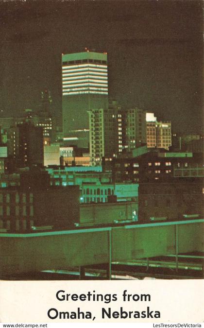 [-5%] ETATS-UNIS - Omaha - Nebraska - A night view of Omaha - Carte Postale