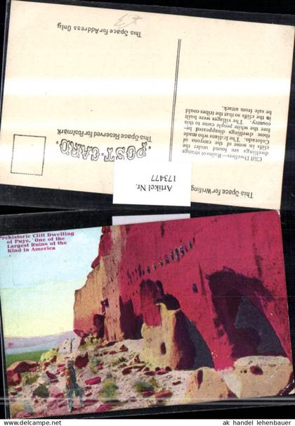173477,Indiana Prehistoric Cliff Dwelling of Puye one of the largest Ruins of the Kind in America