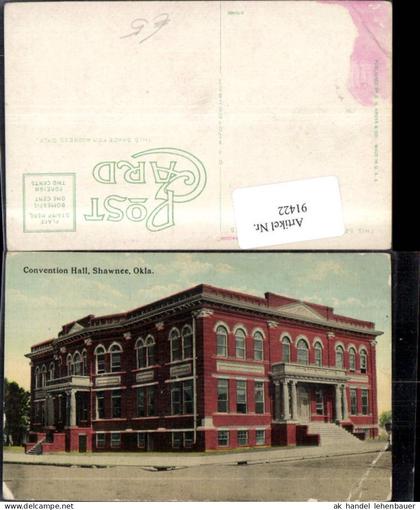 91422,Shawnee Okla. Convention Hall Frontansicht