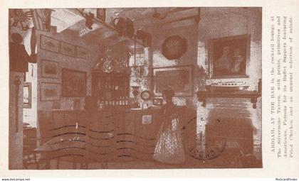 Abigail at the Bar Cocktail Lounge Silvermine Tavern Restaurant Norwalk Postcard