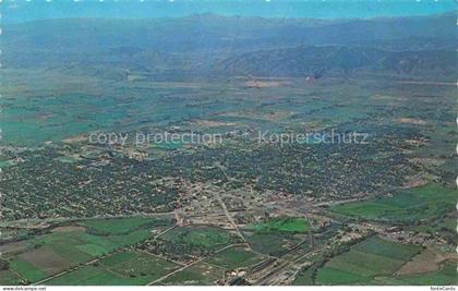 Fort Collins Colorado USA Aerial view with Longs Peak in the background