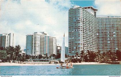 US16 USA HI Hawaii Ilikai hotel resort Waikiki beach 1982 hawai