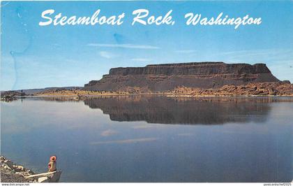 US33 postcard USA WA Steamboat Rock Washington Upper Grand Coulee