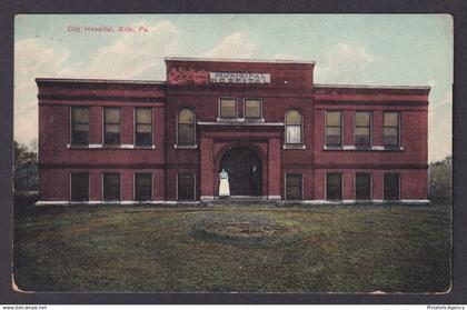 Postcard, United States, Erie PA, City Hospital