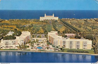 B354 US 1951 Palm Beach Towers Florida  vintage postcard