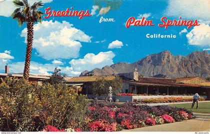B350 US California Greetings from Palm Springs 1975 vintage postcard