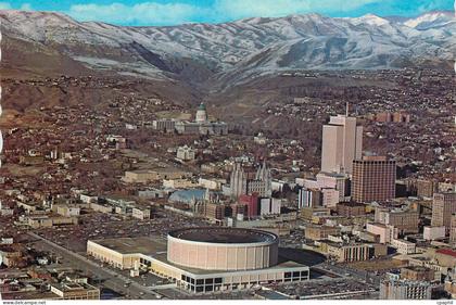 CPM Salt Lake City Utah Aerial view of Salt Lake City