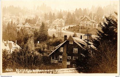 PC US, OR, PORTLAND, RESIDENCES PORTLAND, REAL PHOTO POSTCARD (b6728)