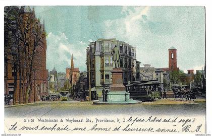 U.SA./RHODE ISLAND - PROVIDENCE - WESTMINSTER § WEYBOSSET StS, + TRAMWAY