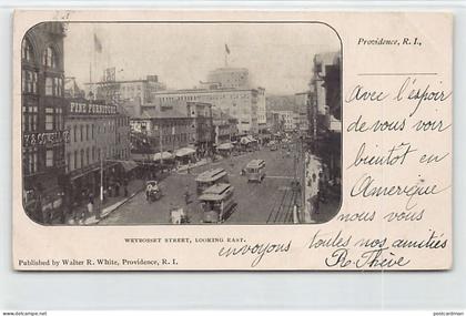 Usa - PROVIDENCE (RI) Weybosset Street, looking East - Streetcars