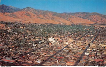 C118  Utah Salt Lake City panoramic view  vintage postcard