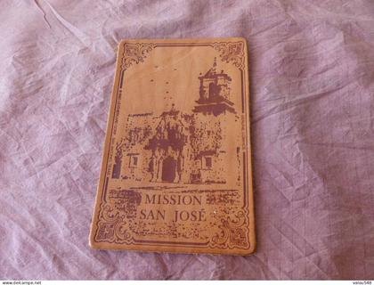 C-6672 , Carte en cuir, CPSM, MISSION SAN JOSE, SAN ANTONIO Texas
