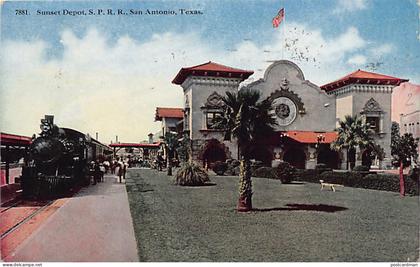 Usa - SAN ANTONIO (TX) Sunset Depot - S.P.R.R. Railroad