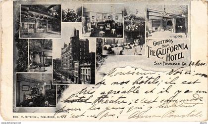 PC US, CA, SAN FRANCISCO, THE CALIFORNIA HOTEL, Vintage Postcard (b61943)