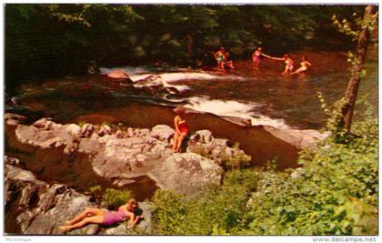 Swimming in Little River, Smokey Mountains National Park
