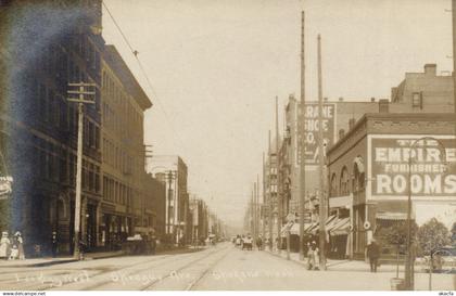 PC US, WASHINGTON, SPOKANE, SPRAGUE AVE, REAL PHOTO POSTCARD (b5500)