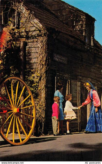 B347 US Old Wooden Schoolhouse St Augustine Florida postcard