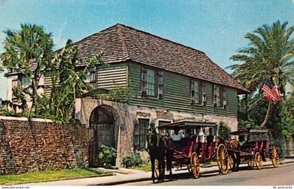 B353 US Oldest House in St Augustine Florida vintage postcard