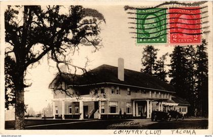 PC US, WASHINGTON, TACOMA, COUNTRY CLUB, REAL PHOTO POSTCARD (b6241)