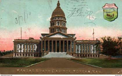 TOPEKA / KANSAS STATE CAPITOL / GOLDEN CARD