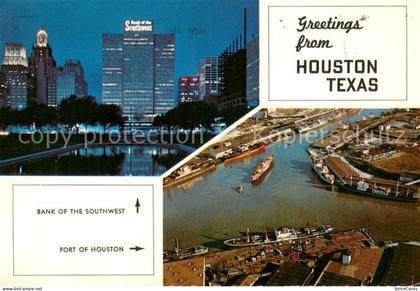 Houston  Texas USA Bank of the Southwest Port of Houston Air view