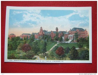 ETATS-UNIS - LYNCHBURG -  RANDOLPH-MACON WOMAN'S COLLEGE AND CAMPUS  , LYNCHBURG, VA   -