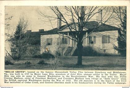 Strasburg Virginia Belle Grove